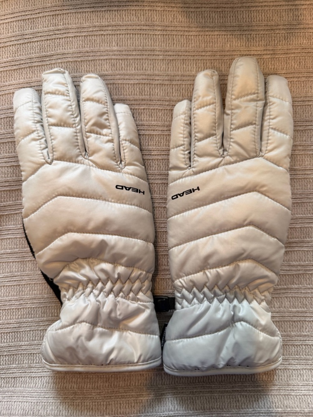Head Silver/White Insulated Winter Ski Gloves